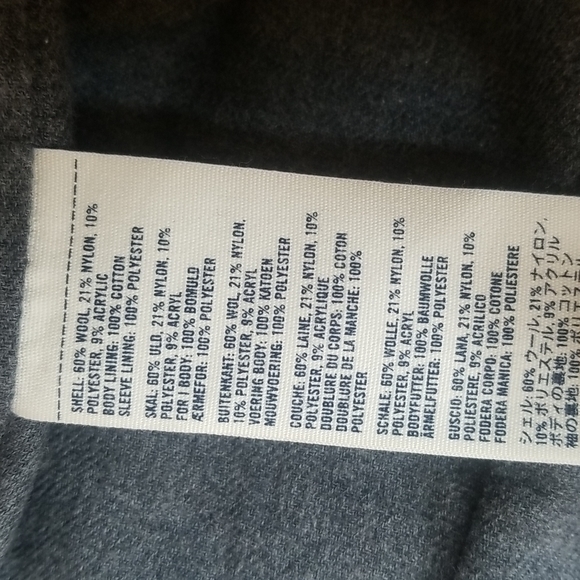 ABERCROMBIE RED GRAY PLAID COAT JACKET GIRLS XL WOOL JACKET HOODED - Picture 14 of 16